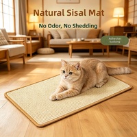 Griffoir mural pour chat en sisal, auto-adhésif, durable, non-déchirable, style épuré, modèle JMD-02, livraison directe disponible