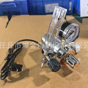 เครื่องควบคุมแรงดัน CO2 ยี่ห้อ Essen Golden Wolf 36V 220V พร้อมเกจวัดความร้อนและมิเตอร์วัดการไหล สำหรับงานเชื่อม - Product Image 3