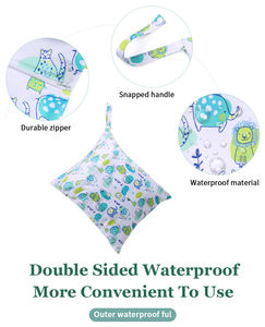 EASYMOM <span class=keywords><strong>impermeable</strong></span> bolsillo niños traje de baño bolsa para cochecito de bebé Popular pañal bolsa húmeda con Ziapper Swim Wuit bolsa - Product Image 4