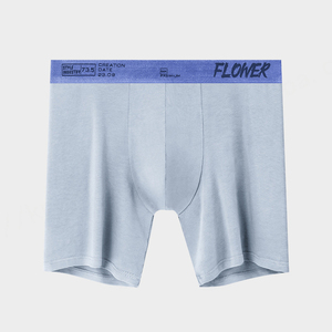 Wholesale Men's Large Size <b>Boxer</b> Briefs Breathable No Fly Pouch Sport Underwear with Logo on Waist for Fat Men with Long Legs - Product Image 5