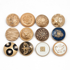 Durable Eco-Friendly Metal Shank <b>Buttons</b> Square Rectangle Premium Brass Copper Stainless Practical Accessories For Coat - Product Image 4