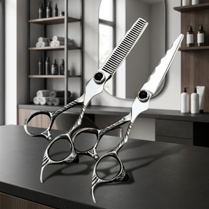 Tijeras de Peluquería Profesionales 440C de 6 Pulgadas para Diestros, Cuchilla Recta, las Más Vendidas - Product Image 4