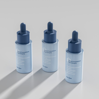 Flacon cosmétique économique de 30 ml avec compte-gouttes, petite capacité, design élégant, couleur personnalisable, idéal pour les voyages et les déplacements professionnels