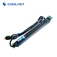 Bloc d'alimentation personnalisé Coolnet IEC C13 C19 PDU UK 13A, unité de distribution d'alimentation pour rack 19''