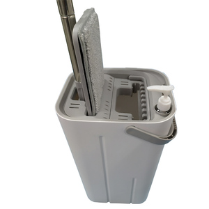 BNcompany Mopa Plana para Limpieza de Suelos Domésticos, Recambio de Paño, Uso en Seco/Húmedo, Antiestática, Plegable, con Escurridor, Ligera - Product Image 6