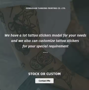 Kustom tato temporer tahan air palsu Herbal tato stiker kupu-kupu Semi permanen untuk wanita - Product Image 6