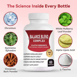 20ส่วนผสมที่ใช้งานซินนามอนโครเมี่ยมหม่อนมังสวิรัติเพื่อสุขภาพการสนับสนุนภูมิคุ้มกันการผสมผสานสมดุลแคปซูลที่ซับซ้อน60จำนวน - Product Image 4