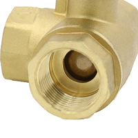 Robinet à bille en laiton 3 voies avec poignée, filetage NPT femelle type T et type L, manuel, OEM, 2 pouces