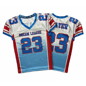 カスタムユース練習大学パーソナライズされたファンアダルトチームセット昇華中国メッシュアメリカンフットボールユニフォームジャージー - Product Image 6