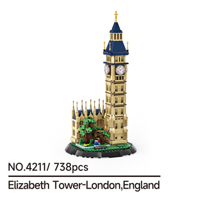 Wange 4211 Torre <span class=keywords><strong>Elizabeth</strong></span> de Londres, Maqueta de Plástico de Atracciones, Juguete de Bloques de Construcción para Niños, Regalo - Product Image 6