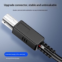 Câble de connexion USB A mâle vers B mâle pour imprimante, câble d'extension de transmission de données à noyau en cuivre pour ordinateur, vente en gros