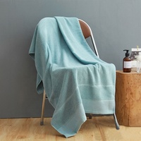 70*140 Luxury Towels and Bath Towel Set 100% Cotton for Home and Hotel Large Size White Gray Bath Towel