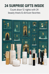 กล่องปฏิทินนับถอยหลัง 12 วัน รูปทรงบ้าน  สีเขียวอมฟ้า  ฟอยล์ทอง  แบบเปล่า  รับผลิตตามแบบ (OEM)  บรรจุภัณฑ์เครื่องสำอางสำหรับคริสต์มาส ขายส่ง - Product Image 2