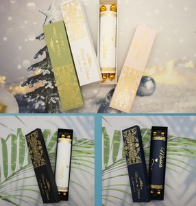 Cartes d'invitation de mariage à défilement en papier avec <span class=keywords><strong>enveloppe</strong></span>, estampage en feuille d'or personnalisé unique - Product Image 4