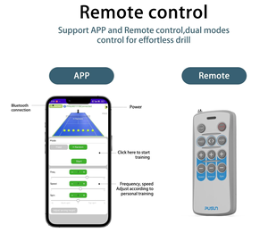 Machine à balles de tennis portable Fivek Pusun PT-Mini <span class=keywords><strong>Pro</strong></span>, lanceur compact contrôlé par application pour entraînements en intérieur, 65 balles, 8 kg, 110 V - Product Image 4