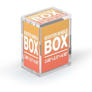 Boîte <span class=keywords><strong>de</strong></span> rangement personnalisée en acrylique transparent (Lucite) rectangulaire, protégée contre les UV, pour les paquets Pokémon Evolutions - Product Image 1