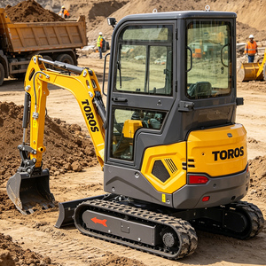 <span class=keywords><strong>Mini</strong></span>-<span class=keywords><strong>pelle</strong></span> compacte 1 à 2 tonnes avec cabine entièrement fermée, moteur diesel Kubota, brise-roche <span class=keywords><strong>hydraulique</strong></span>, prête pour la démolition et la <span class=keywords><strong>location</strong></span> - Product Image 2