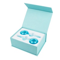 Globes de glace en verre pour massage facial, fabriqués à Dongguan, avec rouleau de glace, équipement de beauté multifonctionnel, outils de cryothérapie