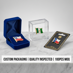 Épinglette personnalisée en alliage de zinc avec drapeau national, badge en métal émaillé dur pour les administrations, les entreprises et les événements - Product Image 5