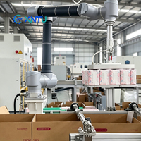 Estación de Trabajo Robótica Colaborativa WB-30 para Empaque de Cajas, Máquina Cobot Automática para Empacar Cartones con PLC para Metal, Cigarrillos, Alimentos y Productos Químicos
