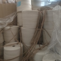 Fourniture directe d'usine grand rouleau 2mm corde de Jute naturelle couleur blanche corde de Jute écologique corde de Jute de Hesse pour bricolage artisanat