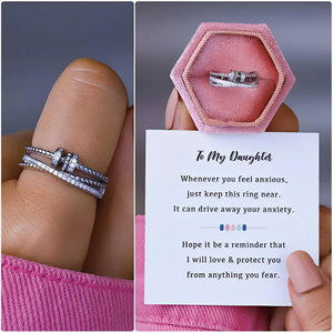 Anillo ajustable de cuentas giratorias para aliviar la ansiedad, joyería de meditación para hija, hija, hijab - Product Image 5