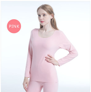 Nouvel <span class=keywords><strong>ensemble</strong></span> de <span class=keywords><strong>sous</strong></span>-vêtements thermiques respirants et écologiques pour femmes, col rond, bas longs doux, 30*21*3cm - Product Image 2