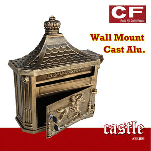 Buzón <span class=keywords><strong>de</strong></span> correo <span class=keywords><strong>de</strong></span> aluminio resistente <span class=keywords><strong>al</strong></span> agua a prueba <span class=keywords><strong>de</strong></span> herrumbre duradero hecho en China, buzón <span class=keywords><strong>de</strong></span> apartamento montado en la pared Vintage independiente - Product Image 6