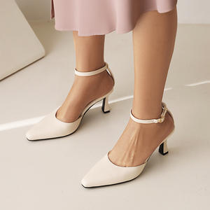 2025 Summer Pointed Toe British Style Buckle <b>Fashion</b> <b>Sandals</b> High Heel Comfortable Outdoor Women's <b>Sandals</b> - Product Image 5