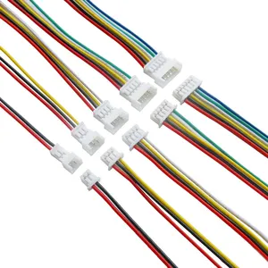 Peça de cabos para montagem jst zh, ph eh xh 2p 3p 4p 5p 6p fio de montagem eletrônica molex, fio e montagem de cabos
