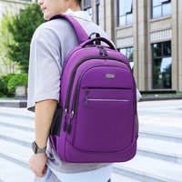 Sac à dos léger multicolore pour ordinateur portable, grande capacité, en tissu Oxford, pour le bureau, les trajets quotidiens et les voyages