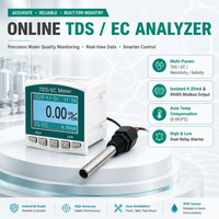 Contrôleur TDS EC en ligne Yheng avec RS485 Modbus RTU et stockage de données d'un an pour la surveillance de l'eau des plantes
