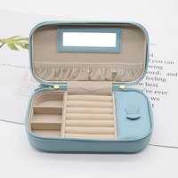 Haut de gamme en cuir PU diversité bijoux organisateur étui avec poignée luxe voyage Portable boîte de rangement pour bijoux