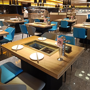 Bàn nướng và lẩu không khói đạt chứng nhận CE, bàn nướng lẩu tích hợp Hanbo dành cho tiệc buffet Haizhi - Product Image 3