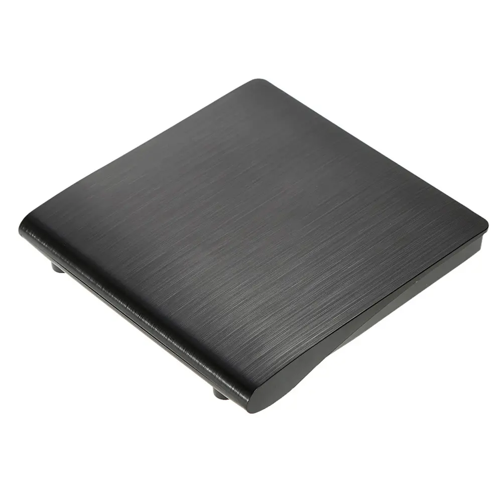 Lecteur de CD DVD externe Ultra mince, boîtier noir pour disque optique SATA 3.0 de 9.5mm, idéal pour pc Portable, Notebook