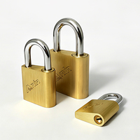 Cadenas en laiton durables avec 3 clés en laiton, tailles 30mm/40mm/50mm, cadenas de sécurité à roulement à billes pour casier de gym, boîte à outils, armoire
