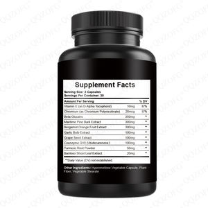 Oem Gezondheidssupplementen Voor Volwassenen Cholesterol Ondersteuning Beta Glucanen Pine Barst Coq10 Knoflook Wortelcel Beschermer Kruidencapsules - Product Image 2