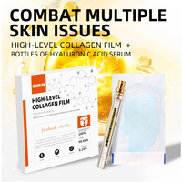 Masque facial au collagène hydrosoluble anti-âge et hydratant, ensemble de remplissage instantané à l'essence nano, masque pour les yeux, masque facial