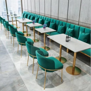 Ensemble table et chaises de café rondes en bois de style moderne, nouveau design, blanc et noir, pour la maison et les restaurants - Product Image 3