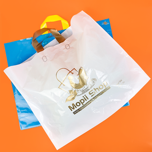 Borse in Plastica Personalizzate Resistenti per Shopping, Abbigliamento, <span class=keywords><strong>Scarpe</strong></span> e Regali con Manici in Plastica - Product Image 4