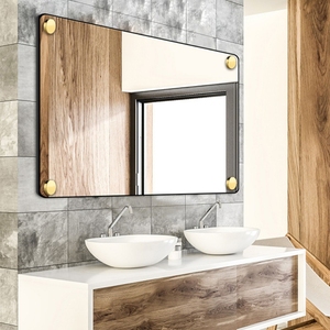 Rondelle en laiton |   Vis d'expansion en verre |   Cache-tête décoratif pour la fixation de carreaux, de miroirs et de panneaux acryliques, finition polie - Product Image 5