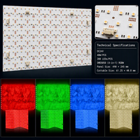 Panneau LED flexible SMD5050 RGBW 4 en 1, 288 LED, DC24V, 48W, pour comptoir en marbre