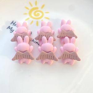 Paso Sico Popular nuevo diseño conejo de Pascua <span class=keywords><strong>ala</strong></span> de Ángel estilo Kawaii resina Nail Art Charms para decoración de manicura diseño 3D 3D - Product Image 4