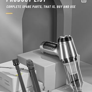 Aspiradora Inalámbrica para Auto, de Gran Succión, Portátil, de Mano, para Uso Dual en Casa y Auto, Mini Aspiradora - Product Image 5