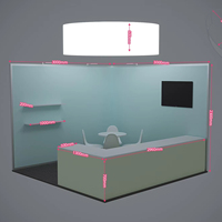 Stand d'exposition modulaire personnalisé 2025 de 3x3 m en aluminium de haute qualité pour salon professionnel, stand portable avec impression par sublimation sous tension