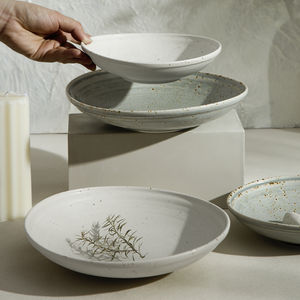 סיטונאי מסעדה סיטונאית ידידותי לסביבה ריאקטיב ייחודי ריאקטיבי כחול לבן זיגוג קרמיקה צלחת וכלי שולחן פורצלן מלונות - Product Image 6