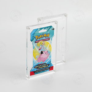 Étui de présentation en acrylique transparent pour paquets de cartes Pokémon, support de 6 pouces pour boosters de collection - Product Image 2