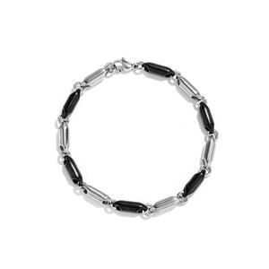 Joyería para Hombre, Pulsera de Acero Inoxidable, Joyería Chapada en Oro, Pulsera Negra, Pulsera de Eslabones Geométricos, Joyería de Moda - Product Image 3
