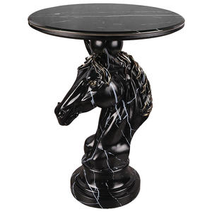 Decorazione per la casa stile nordico tavolo animale testa cavallo tavolo cane casa ufficio accessori regalo tavolino in resina artigianato - Product Image 2