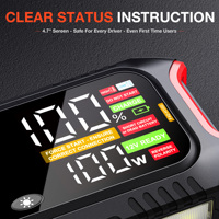 Démarreur de camion robuste 6700A 230W, booster de batterie 12V, charge rapide PD pour véhicules utilitaires diesel avec lumière LED
